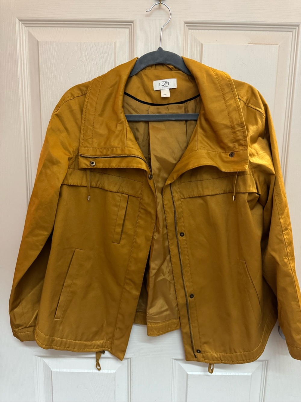 Loft Petite Medium Mustard Yellow Jacket